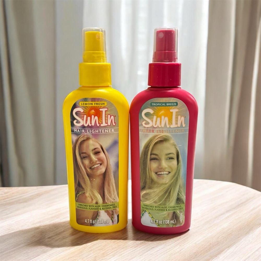 Sun In Hair Lightener 2 Pack 4.7 Fl Oz Each. Lemon Fresh & Tropical Breeze NEW